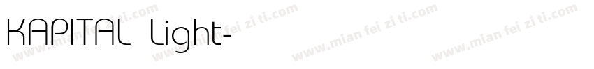 KAPITAL Light字体转换